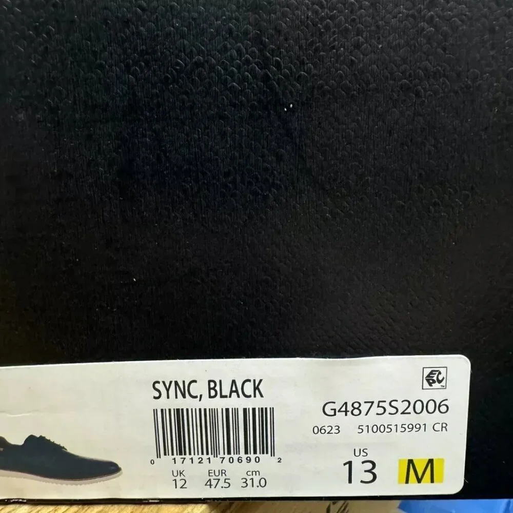Dr Scholls Mens Sync Oxford Black Size 13 M